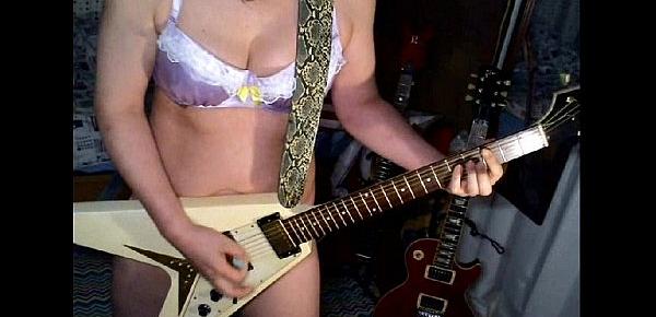  Hallowed Be Thy Name  IRON MAIDEN Guitar cover(lingerie ver.)